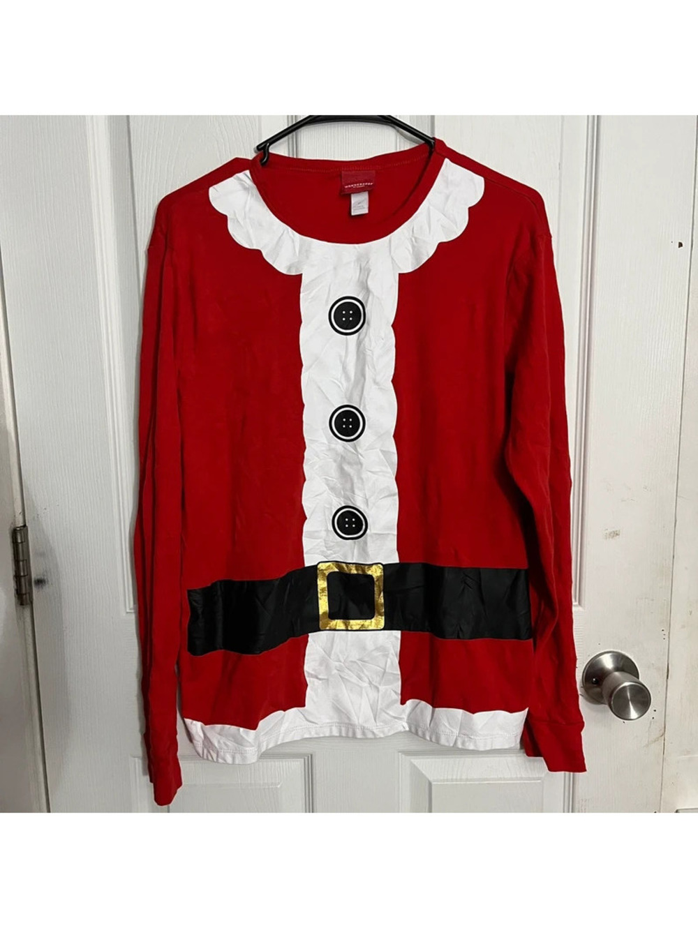 Wondershop Red Santa Christmas Shirt M